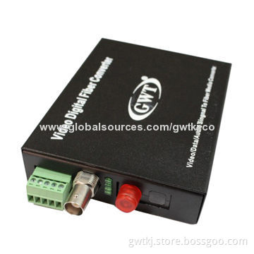 1-channel video + data + Ethernet optical transmitter and receiver